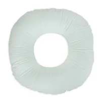 Postpartum donut cushion Green, orange dots, green reverse side