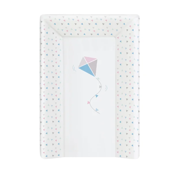 Hard changing mat short with a bolster (70) Kite blue-pink