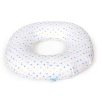 Postpartum donut cushion Dots blue-yellow