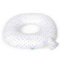 Postpartum donut cushion Dots blue-yellow