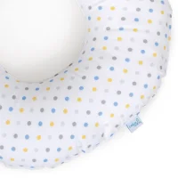 Postpartum donut cushion Dots blue-yellow