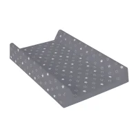 Hard changing mat short (50x70) Comfort Stars dark grey
