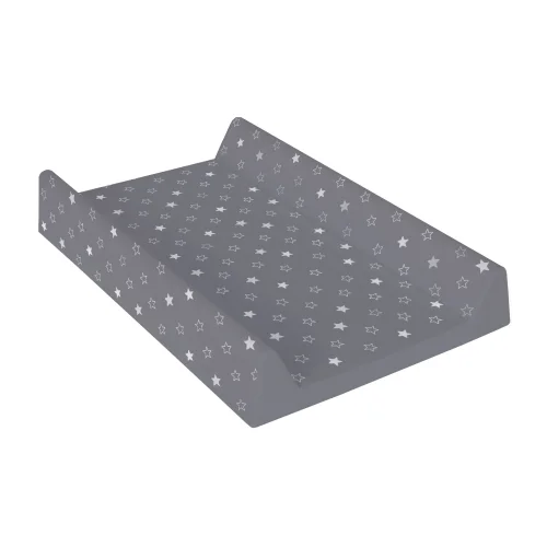 Hard changing mat short (50x70) Comfort Stars dark grey