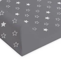 Hard changing mat short (50x70) Comfort Stars dark grey