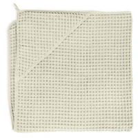 Hooded towel Waffle Line Creamy 100x100 Ceba Baby