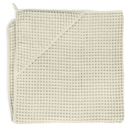 Ręcznik dla niemowlaka Waffle Line Creamy 100x100 Ceba Baby