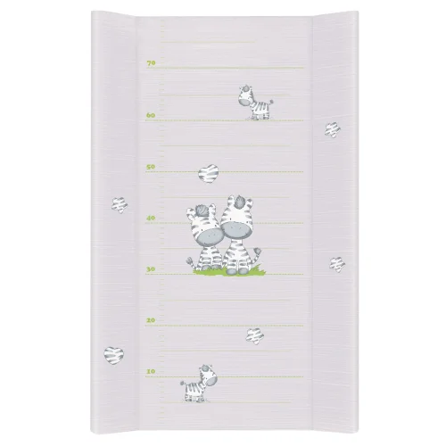 Przewijak twardy długi (50x80) Comfort Zebra szara