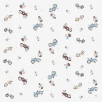 Less mess mat (120x120 cm) Retro Cars