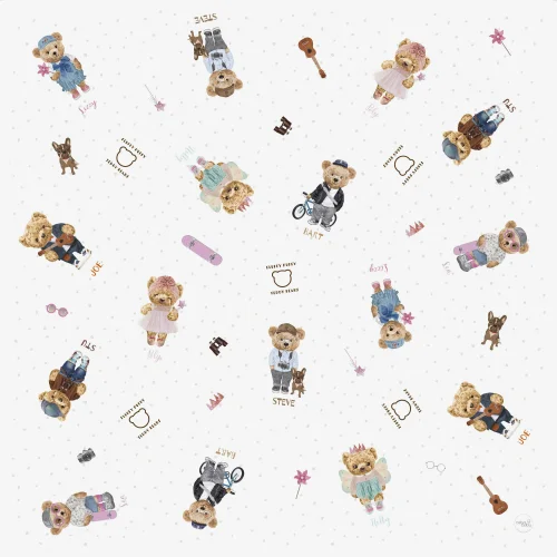Less mess mat (120x120 cm) Fluffy Puffy Teddy Bears Team