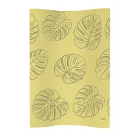 Przewijak miękki profilowany COSY (48x70) Monstera Mustard