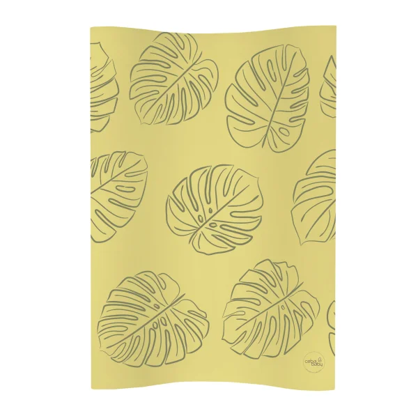 Przewijak miękki profilowany COSY (48x70) Monstera Mustard