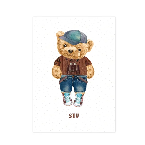 Plakat 50x70 cm Fluffy Puffy Stu
