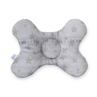 Butterfly pillow Denim Style Stars grey