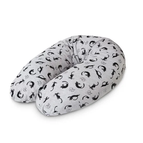 Maternity PHYSIO Pillow Multi Grey Cats jersey