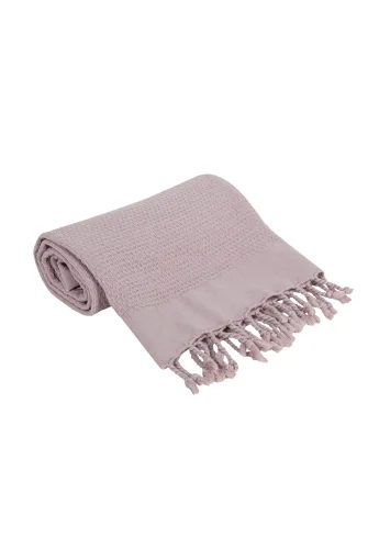 Kocyk wielofunkcyjny dziecięcy bawełniany denim (90 x 85) Beige