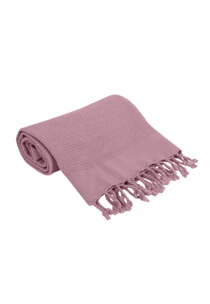 Kocyk wielofunkcyjny dziecięcy bawełniany denim (90 x 85) Pink