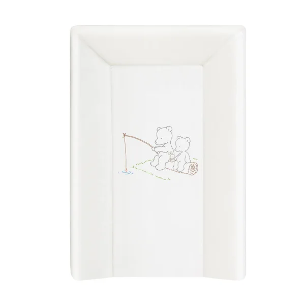 Profiled changing mat short with a bolster (70) Papa Bear white