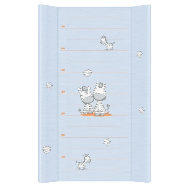 Hard changing mat long (80) Zebra blue