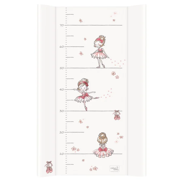 Hard changing mat long (80) Prima Ballerina white
